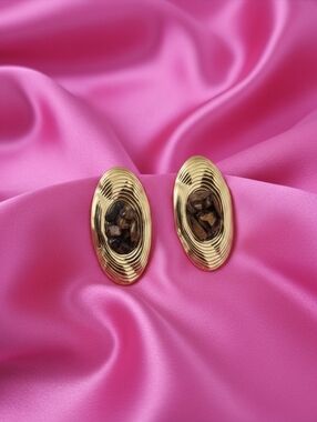 Earrings - Tiger Eye Design